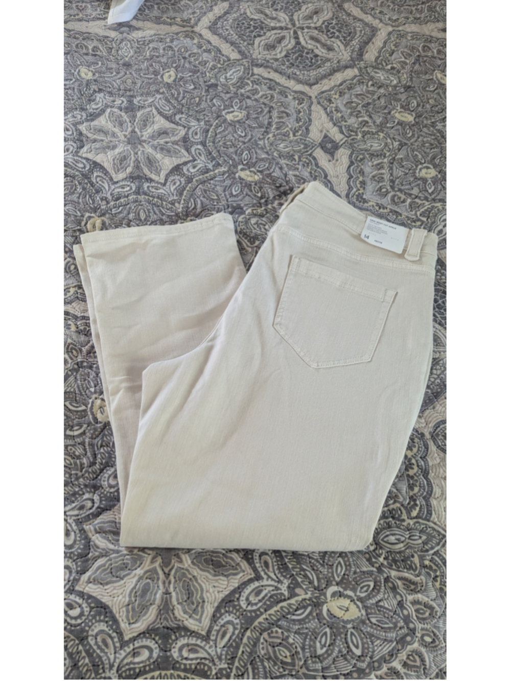 J.Jill Demi Boot Cut Ankle Jeans 14P Light Barley NWT